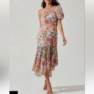 ASTR The Label - Santorini One Shoulder Midi Dress